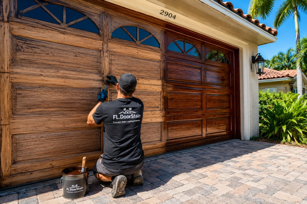 Top 5 Benefits of Wood Refinishing 1 Garage door refinishing
