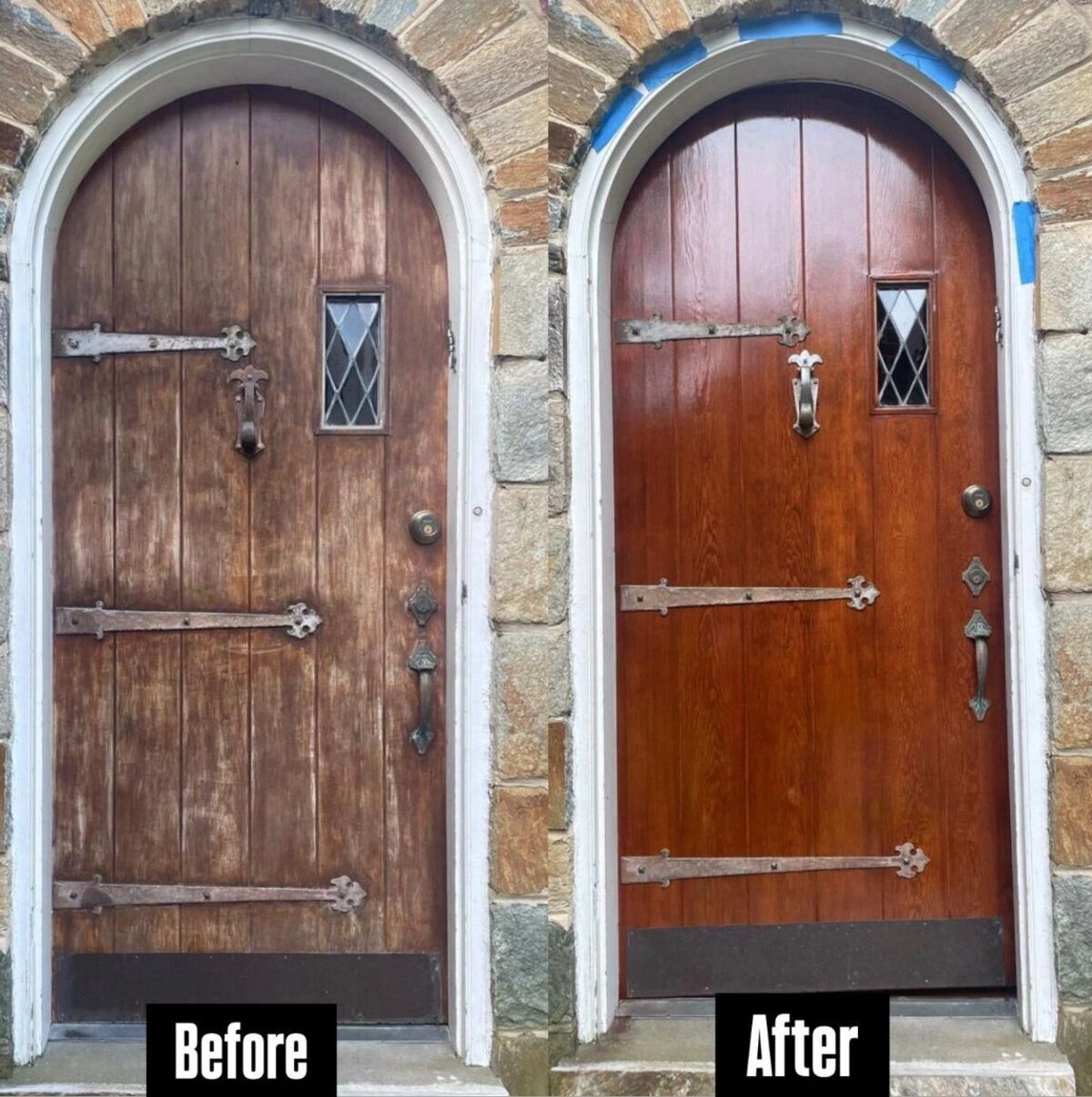 wood door refinishing