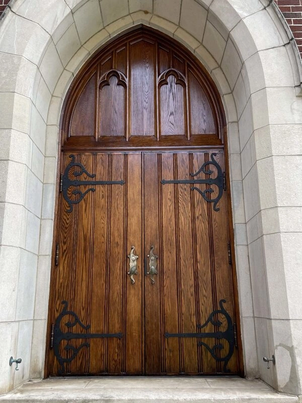 church door after