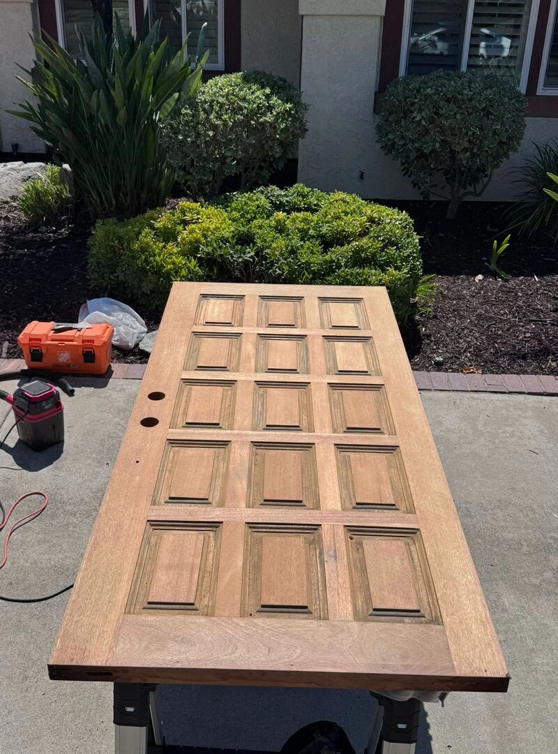 wood door refinishing