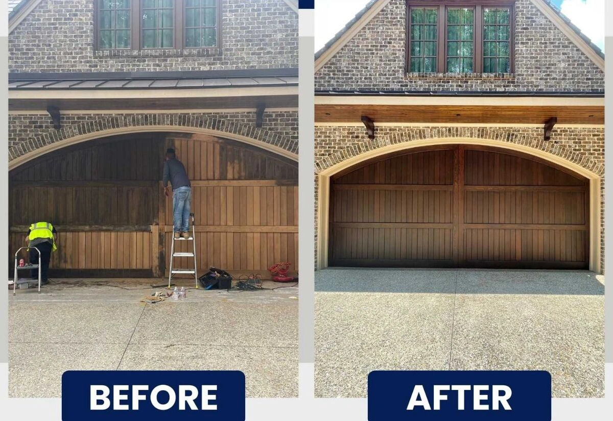 Wood Garage Door Restoration Experts 1 Garage door refinishing