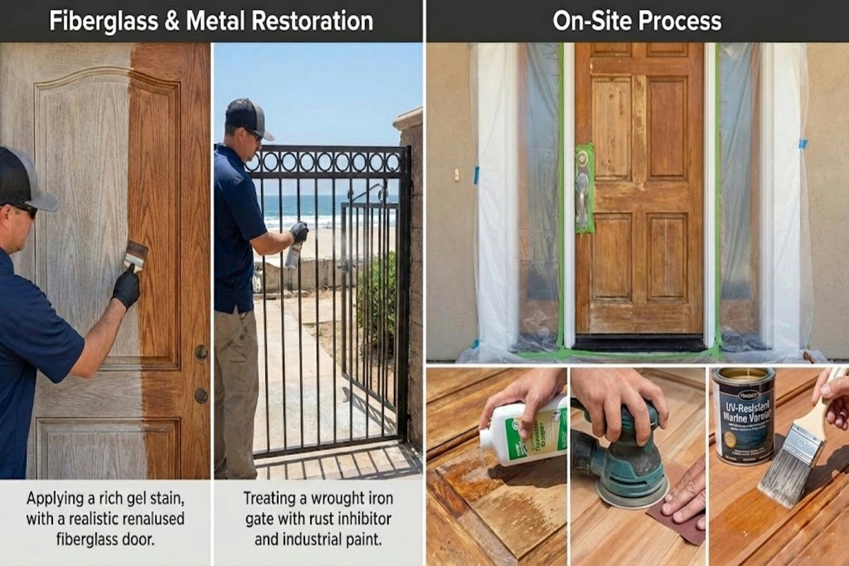 Best UV-Resistant Finishes for Florida Homes: Protecting Your Entryway 2 On-site restoration